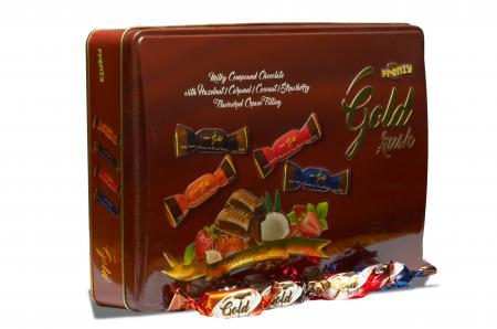  GOLD RUSH GIFT CHOCOLATES TIN BOX